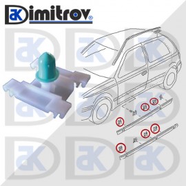 Щипка екстериорна лайсна Volkswagen Golf III Vento